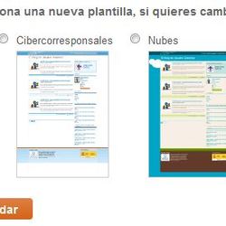 selector de plantillas