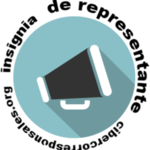 Insignia para las y los representantes de Cibercorresponsales