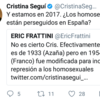 Cristina Segui, tu pluma de escribir es la única que genera dolor