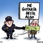 Libertad de expresión para unos, represión y cárcel para otros.