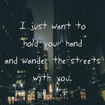 I just want. 