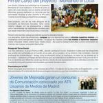 Recorte del periódico local: Premios ATR
